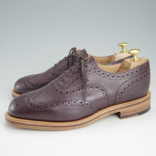 新品★(英)サンダース製 UK6.5【定価￥62,640-★Traditional Weatherwear別注】フルブローグ/グレインレザー/メンズ/SANDERS★e433