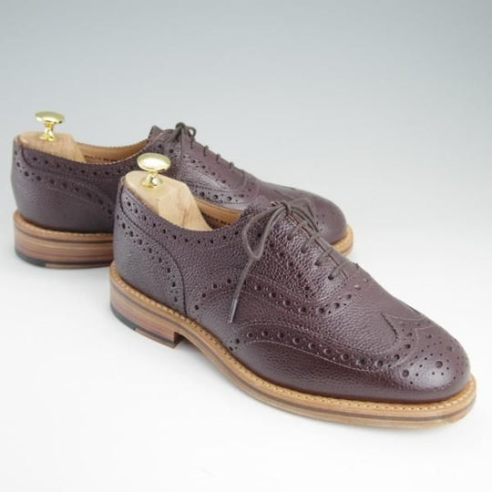 新品★(英)サンダース製 UK6.5【定価￥62,640-★Traditional Weatherwear別注】フルブローグ/グレインレザー/メンズ/SANDERS★e433