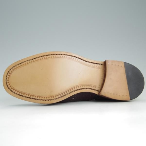 新品★(英)サンダース製 UK6.5【定価￥62,640-★Traditional Weatherwear別注】フルブローグ/グレインレザー/メンズ/SANDERS★e433