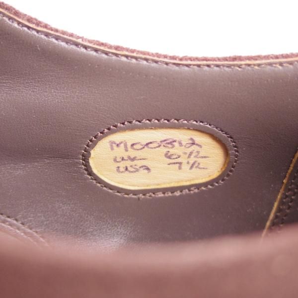 新品★(米)BARKER BLACK/バーカーブラック UK6.5/US7.5【英国製★ダイナイトソール仕様/WALLACE】プレーントゥ/スエード/濃茶★e434