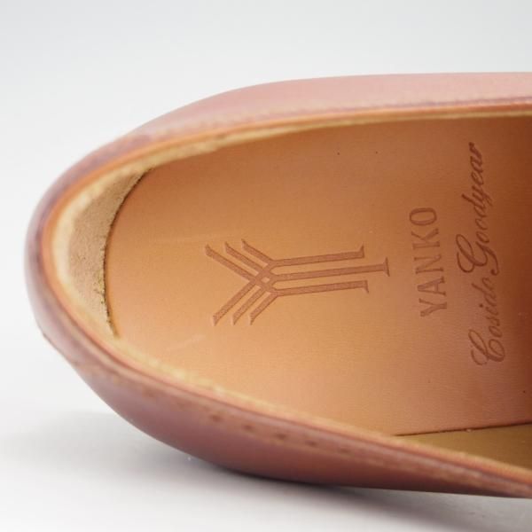 新品★(スペイン製)YANKO/ヤンコ SIZE 6【グッドイヤーウェルテッド製法★セミブローグ/NEW CAMBRIDGE】114205/カーフ/茶/メンズ★e436