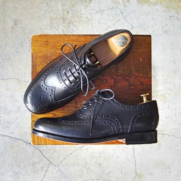 新品★(英)グレンソン SIZE 6【★フルブローグ/210108】カーフ/黒/メンズ/GRENSON★e437