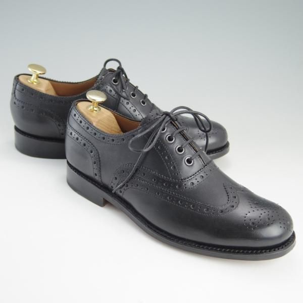 新品★(英)グレンソン SIZE 6【★フルブローグ/210108】カーフ/黒/メンズ/GRENSON★e437