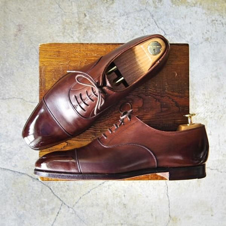 美品★クロケット&ジョーンズ 7.5D【定価￥99,360-★オードリー/AUDLEY】ハンドグレードライン/337ラスト/カーフ/Crockett&Jones★e438