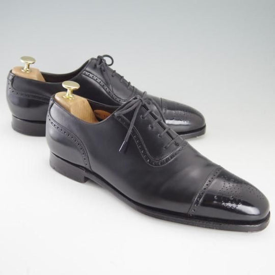 極上★クロケット&ジョーンズ 8E【貴重★(英)ジョージクレバリー別注/ハンドグレードライン】セミブローグ/メンズ/Crockett&Jones★e445