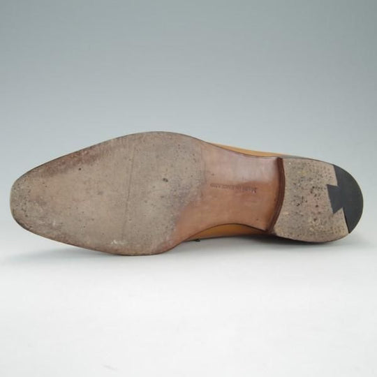 極上★(英)グレンソン製 9.5F【貴重★(英)ポールセンスコーン×(英)ダンヒル別注】ホールカット/DUNHILL/Poulsen Skone/GRENSON★e446