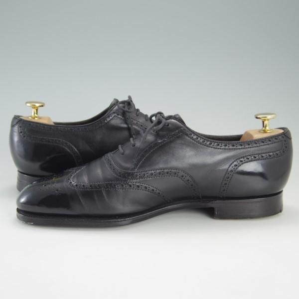 未使用品★イタリア製　エドワードグリーン　CARNEGIE　カーネギー　E82ラスト　パテントレザーシューズ　ブラック　8-8 1／2　箱付き 11&frasl;9-11&frasl;10限定・最大2万円OFFクーポン配布中Edward