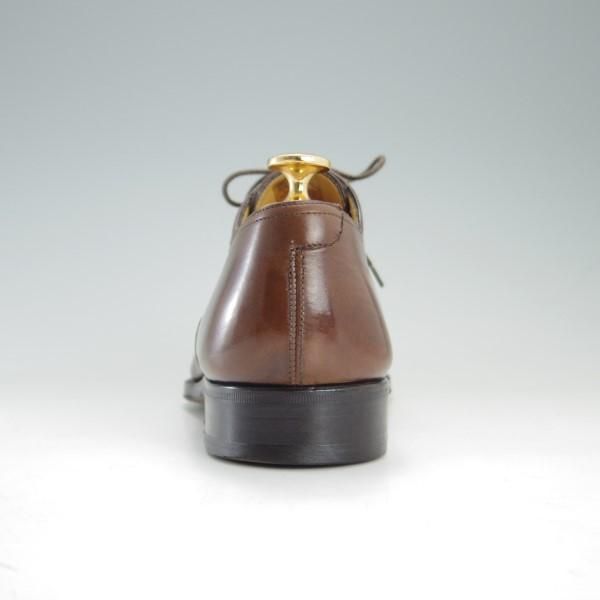 極上★(伊)PELUSO/ペルーゾ SIZE 40.5【貴重★ブラックラピド製法/バーニーズNY別注】クォーターブローグ/茶/BARNEYS NEWYORK★e449