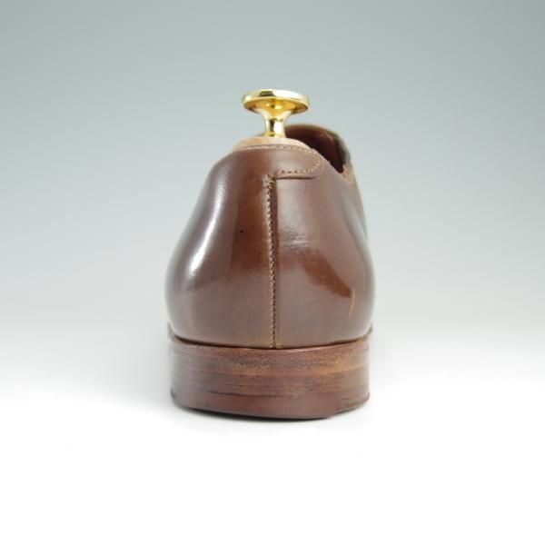 極上★クロケット&ジョーンズ 6.5E【トゥモローランド別注★サイドエラスティック】カーフ/茶/メンズ/TOMORROWLAND/Crockett&Jones★e454