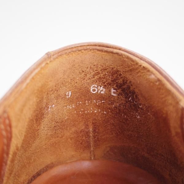 極上★クロケット&ジョーンズ 6.5E【トゥモローランド別注★サイドエラスティック】カーフ/茶/メンズ/TOMORROWLAND/Crockett&Jones★e454