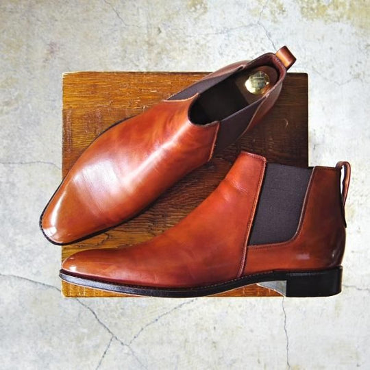 極上★Soffice&Solid/ソフィス&ソリッド SIZE 7.5【定価￥64,900-★トレーディングポスト別注】サイドゴアブーツ/ユニオンロイヤル★e456