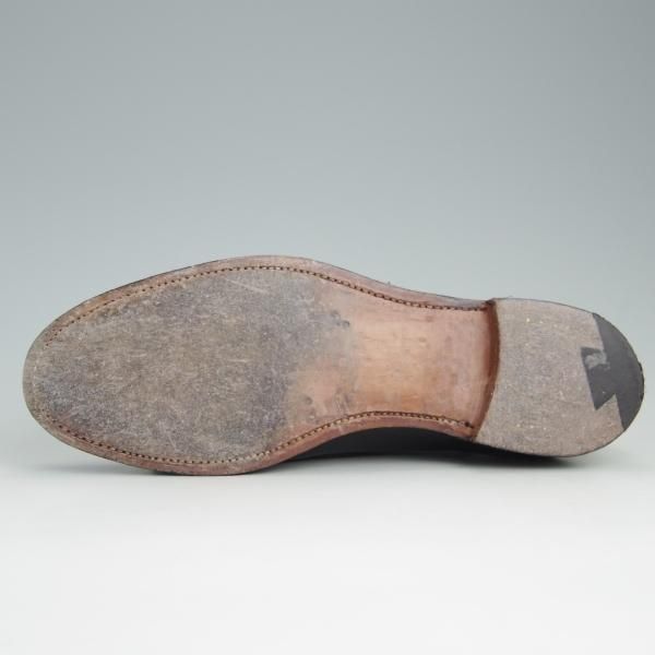 美品★クロケット&ジョーンズ 6.5E【★バーニーズNY別注/NASH 2】376ラスト/タッセルローファー/カーフ/黒/BARNEYS/Crockett&Jones★e459