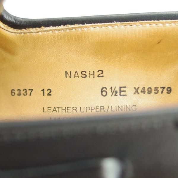 美品★クロケット&ジョーンズ 6.5E【★バーニーズNY別注/NASH 2】376ラスト/タッセルローファー/カーフ/黒/BARNEYS/Crockett&Jones★e459
