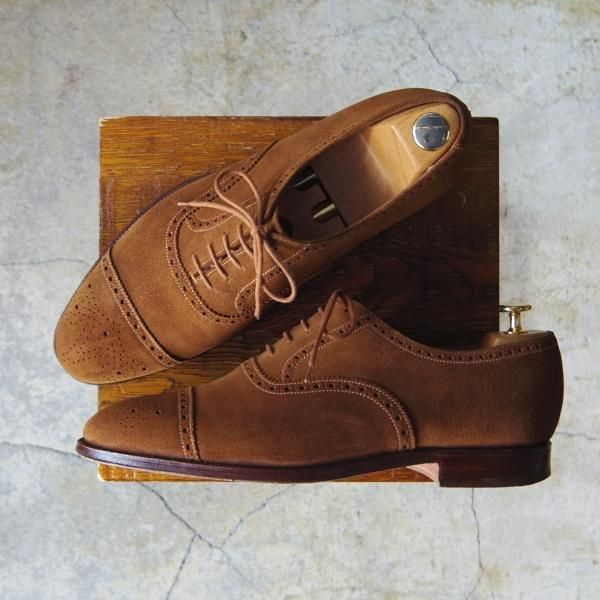 極上★クロケット&ジョーンズ 9E【貴重★(英)ジョージクレバリー別注/セミブローグ】297ラスト/GEORGE CLEVERLEY/Crockett&Jones★e460