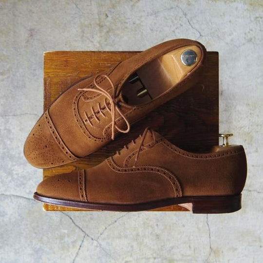 極上★クロケット&ジョーンズ 9E【貴重★(英)ジョージクレバリー別注/セミブローグ】297ラスト/GEORGE CLEVERLEY/Crockett&Jones★e460