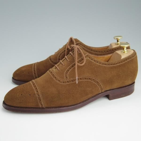 極上★クロケット&ジョーンズ 9E【貴重★(英)ジョージクレバリー別注/セミブローグ】297ラスト/GEORGE CLEVERLEY/Crockett&Jones★e460