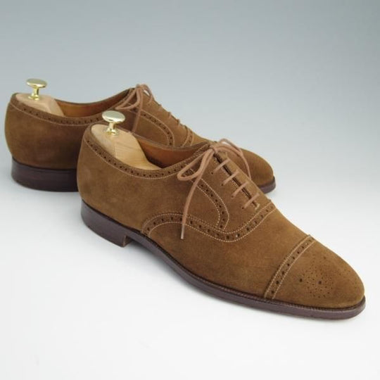 極上★クロケット&ジョーンズ 9E【貴重★(英)ジョージクレバリー別注/セミブローグ】297ラスト/GEORGE CLEVERLEY/Crockett&Jones★e460