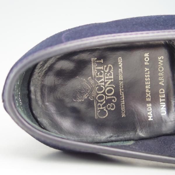 極上★クロケット&ジョーンズ 6.5E【★ユナイテッドアローズ別注/ANTON】366ラスト/コインローファー/United Arrows/Crockett&Jones★e461