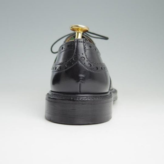 極美品★チャーチ 60F/UK6【貴重★104ラスト仕様/バーウッド似寄りモデル】4都市ロゴ/フルブローグ/カーフ/黒メンズ/Church's★e462