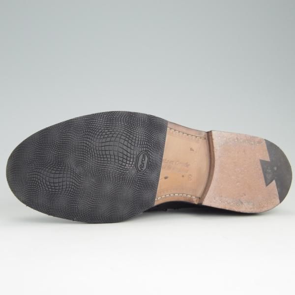 極美品★チャーチ 60F/UK6【貴重★104ラスト仕様/バーウッド似寄りモデル】4都市ロゴ/フルブローグ/カーフ/黒メンズ/Church's★e462