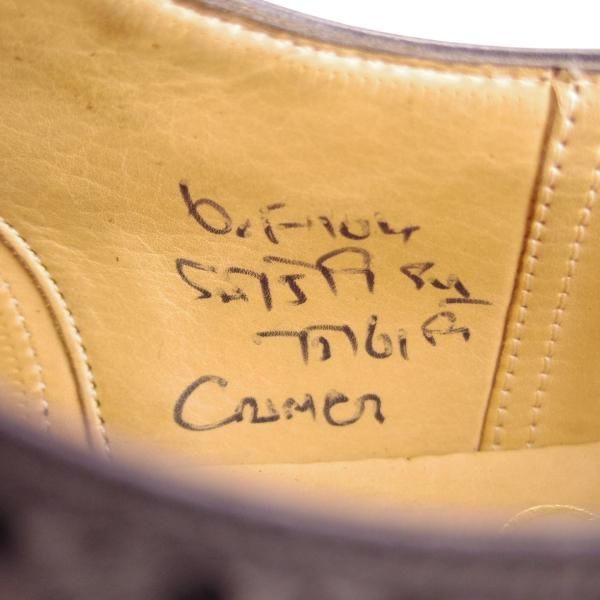 極美品★チャーチ 60F/UK6【貴重★104ラスト仕様/バーウッド似寄りモデル】4都市ロゴ/フルブローグ/カーフ/黒メンズ/Church's★e462