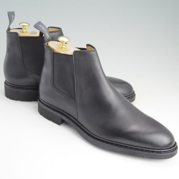 未使用★パラブーツ SIZE 8.5【定価￥74,800-★サイドゴアブーツ/CHAMFORT】ギャラクシーソール仕様/カーフ/黒/メンズ/Paraboot★e464