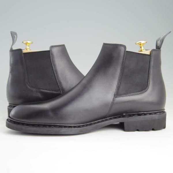 未使用★パラブーツ SIZE 8.5【定価￥74,800-★サイドゴアブーツ/CHAMFORT】ギャラクシーソール仕様/カーフ/黒/メンズ/Paraboot★e464