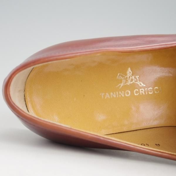 極上★(伊)タニノクリスチー SIZE 7【定価10万円以上★コインローファー】109291/スリッポン/カーフ/茶/メンズ/TANINO CRISCI★e465