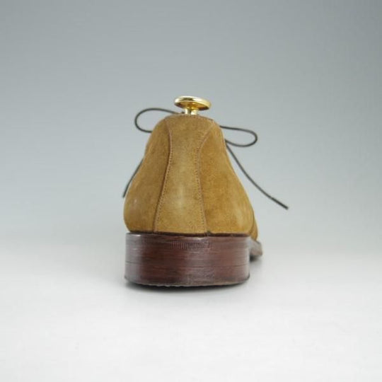 ★(英)グレンソン 8FX【貴重★カバ革/GENUINE HIPPO/footmaster】フットマスター/6029-28/フルブローグ/スエード/薄茶/GRENSON★e468