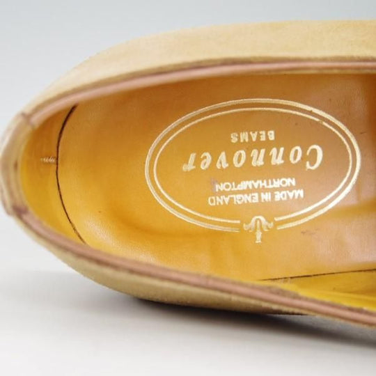 極上★(英)グレンソン 8.5E【貴重★BEAMS別注/プレーントゥ】88ラスト/Vフロント/スエード/薄茶/メンズ/靴/ビームス/GRENSON★e471