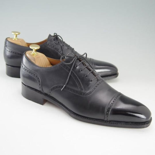 極上★(スペイン製)MEERMIN/メルミン SIZE 8【グッドイヤーウェルテッド製法★クォーターブローグ】カーフ/黒/メンズ★e472