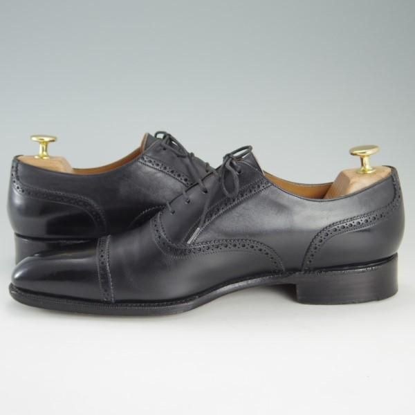 極上★(スペイン製)MEERMIN/メルミン SIZE 8【グッドイヤーウェルテッド製法★クォーターブローグ】カーフ/黒/メンズ★e472