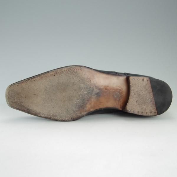 極上★(スペイン製)MEERMIN/メルミン SIZE 8【グッドイヤーウェルテッド製法★クォーターブローグ】カーフ/黒/メンズ★e472