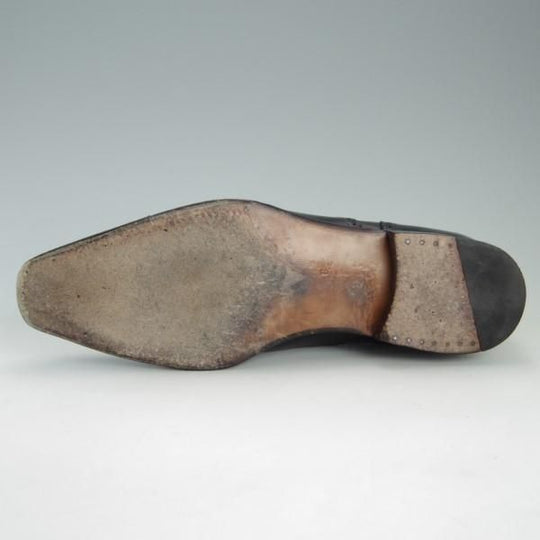 極上★(スペイン製)MEERMIN/メルミン SIZE 8【グッドイヤーウェルテッド製法★クォーターブローグ】カーフ/黒/メンズ★e472