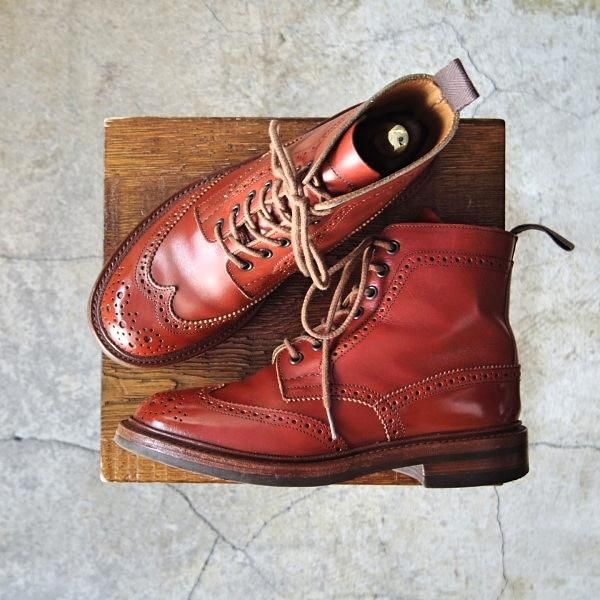 極上★トリッカーズ(レディース) SIZE 4.5【★カントリーブーツ/L5180】アニリンカーフ/モカシンブラウン/茶/Tricker's★e473