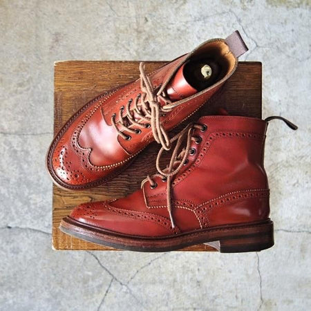 極上★トリッカーズ(レディース) SIZE 4.5【★カントリーブーツ/L5180】アニリンカーフ/モカシンブラウン/茶/Tricker's★e473