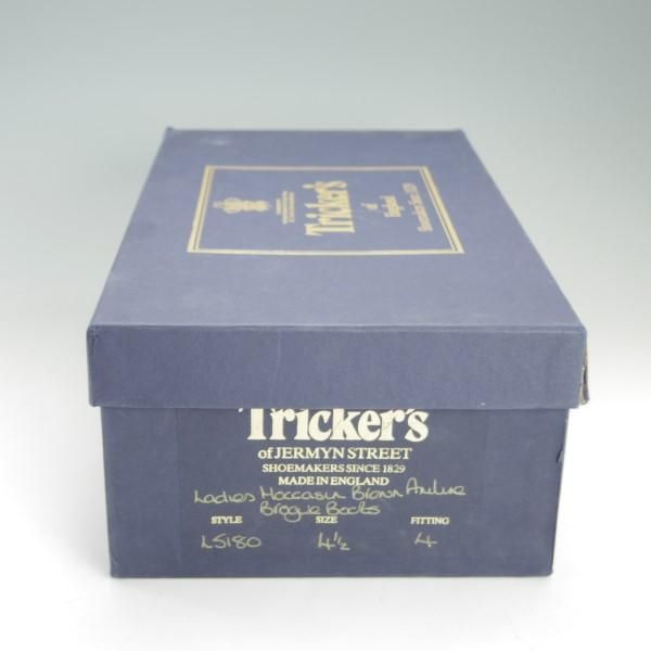 極上★トリッカーズ(レディース) SIZE 4.5【★カントリーブーツ/L5180】アニリンカーフ/モカシンブラウン/茶/Tricker's★e473