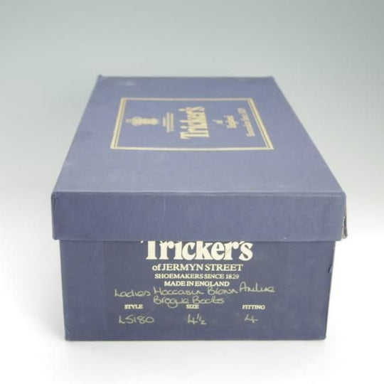 極上★トリッカーズ(レディース) SIZE 4.5【★カントリーブーツ/L5180】アニリンカーフ/モカシンブラウン/茶/Tricker's★e473