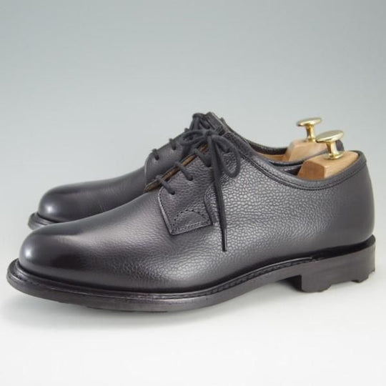 極美品★チャーチ 60G/UK6【リッジウェイソール仕様★プレーントゥ/103ラスト/5都市ロゴ】NEWBRIDGE 2/プレーントゥ/黒/Church's★e475