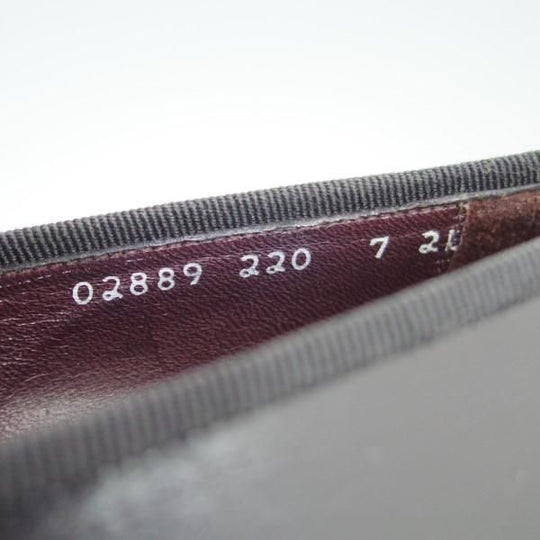 極美品★(伊)サルヴァトーレ・フェラガモ SIZE 7【★オペラパンプス/スリッポン】カーフ/黒/メンズ/Salvatore Ferragamo★e478