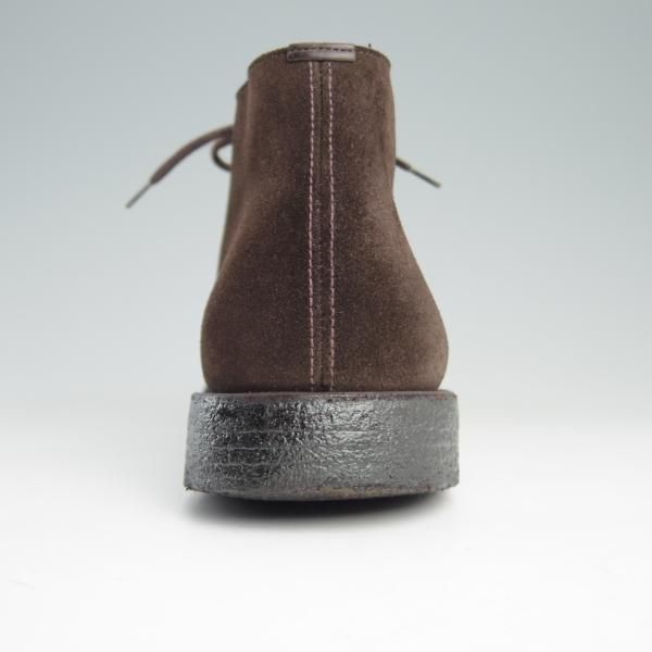 極美品★チャーチ 75F/UK7.5【定価￥73,700-★チャッカブーツ/RYDER】ライダー/81ラスト/4都市ロゴ/スエード/濃茶/メンズ/Church's★e485