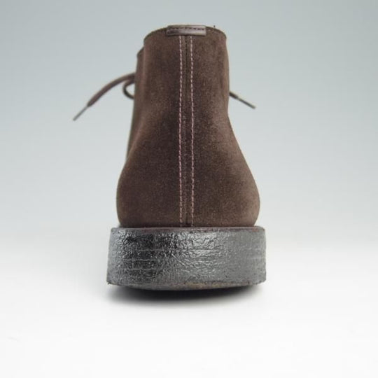 極美品★チャーチ 75F/UK7.5【定価￥73,700-★チャッカブーツ/RYDER】ライダー/81ラスト/4都市ロゴ/スエード/濃茶/メンズ/Church's★e485