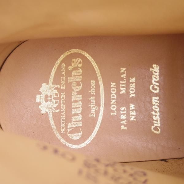 極美品★チャーチ 75F/UK7.5【定価￥73,700-★チャッカブーツ/RYDER】ライダー/81ラスト/4都市ロゴ/スエード/濃茶/メンズ/Church's★e485