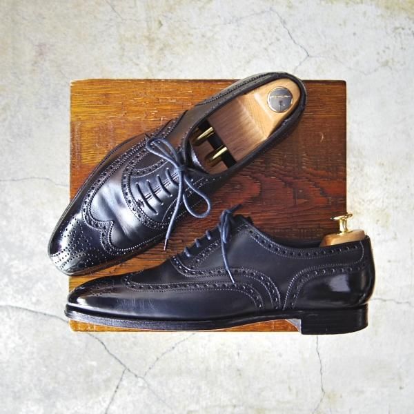 極上★クロケット&ジョーンズ 6D【定価￥102,600-★ハンドグレードライン/CLIFFORD】337ラスト/フルブローグ/黒/Crockett&Jones★e486