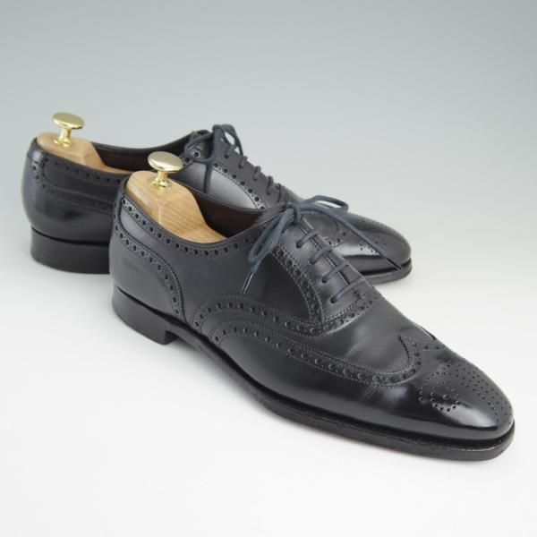 極上★クロケット&ジョーンズ 6D【定価￥102,600-★ハンドグレードライン/CLIFFORD】337ラスト/フルブローグ/黒/Crockett&Jones★e486