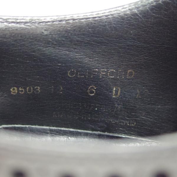 極上★クロケット&ジョーンズ 6D【定価￥102,600-★ハンドグレードライン/CLIFFORD】337ラスト/フルブローグ/黒/Crockett&Jones★e486