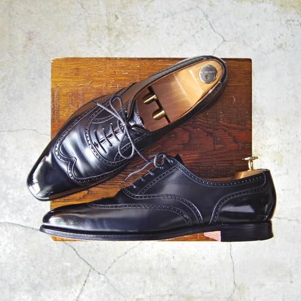 極上★クロケット&ジョーンズ 7E【★オックスフォードシューズ/DRUMMOND】ドラモンド/348ラスト/カーフ/黒/メンズ/Crockett&Jones★e487