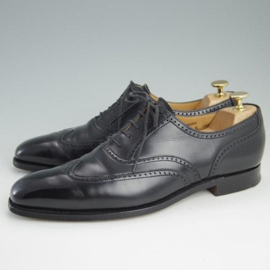 極上★クロケット&ジョーンズ 7E【★オックスフォードシューズ/DRUMMOND】ドラモンド/348ラスト/カーフ/黒/メンズ/Crockett&Jones★e487