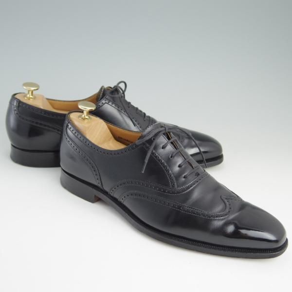 極上★クロケット&ジョーンズ 7E【★オックスフォードシューズ/DRUMMOND】ドラモンド/348ラスト/カーフ/黒/メンズ/Crockett&Jones★e487