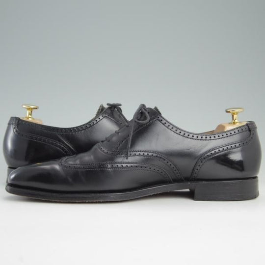 極上★クロケット&ジョーンズ 7E【★オックスフォードシューズ/DRUMMOND】ドラモンド/348ラスト/カーフ/黒/メンズ/Crockett&Jones★e487